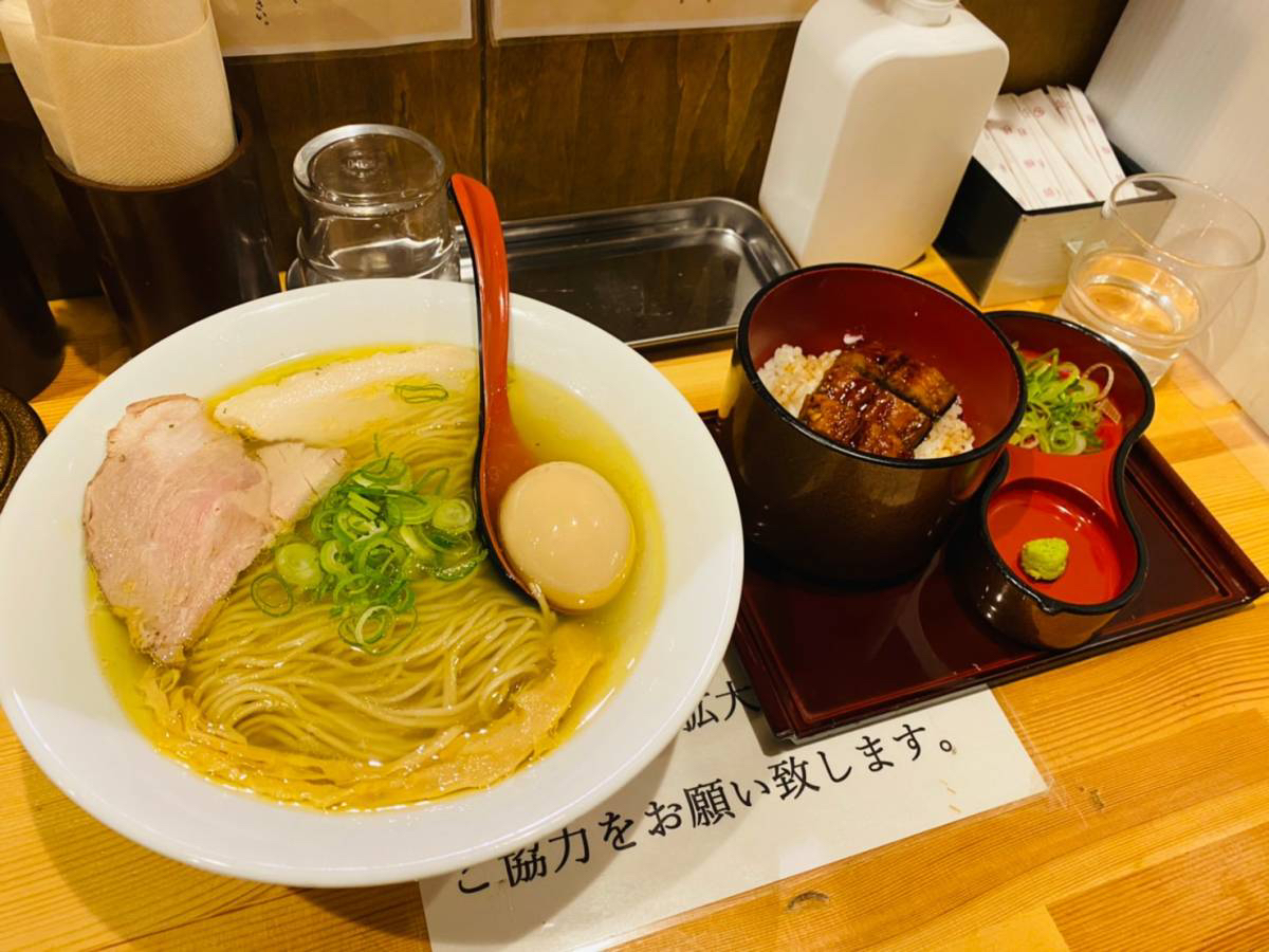 川口市の人気ラーメン店『自家製麺 竜葵(ほおずき)』で『塩そば』『ひつまぶし』行って食べて見た。